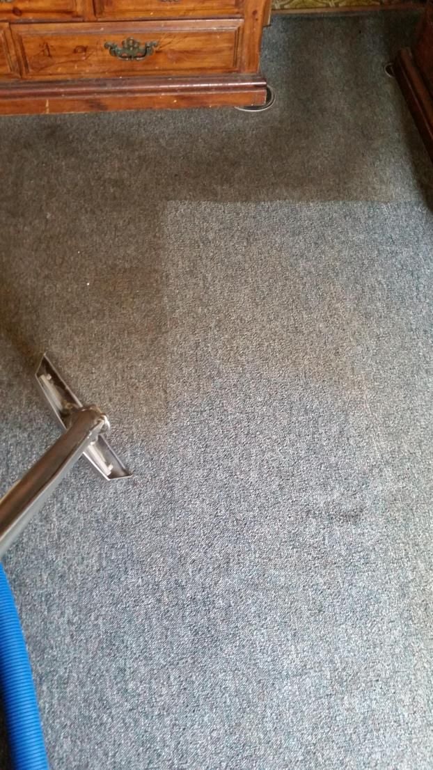 Before a completed carpet cleaners project in the  area